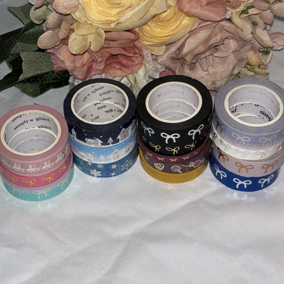 Simply Gilded Washi Tape NWOT Simply Gilded Washi Tape New Unwrapped set of 14 - Picture 9 of 12